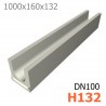 Схема 1: Лоток DN100 H132 бетонный