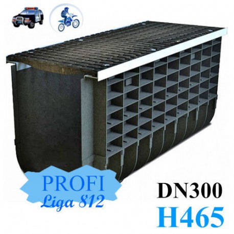 Лоток ЛВП Profi DN300 H465 C250 комплект с решеткой