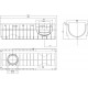 Чертеж пластикового лотка с высоким бортом DN300 H294